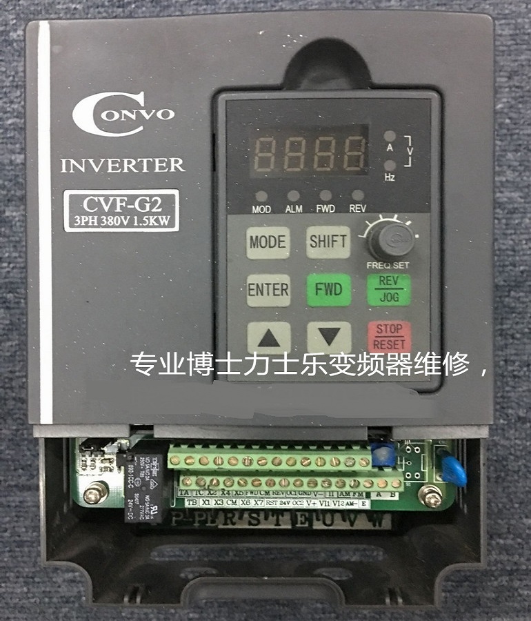 山东烟台维修CONVO康沃CVF-G2-4T0015C变频器 博士力士乐变频器没显示维修