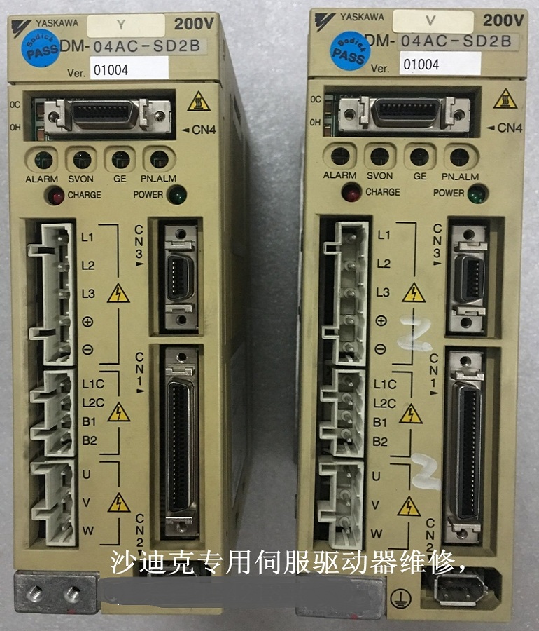 山东  烟台沙迪克慢走丝专用安川伺服驱动器SGDM-04AC-SD2B维修